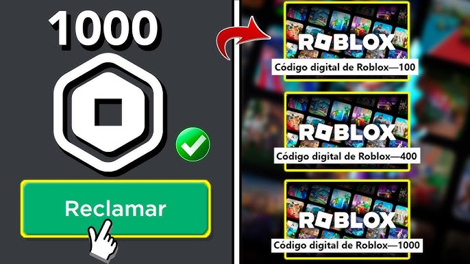 Códigos tarjetas de roblox de 1000 robux gratis