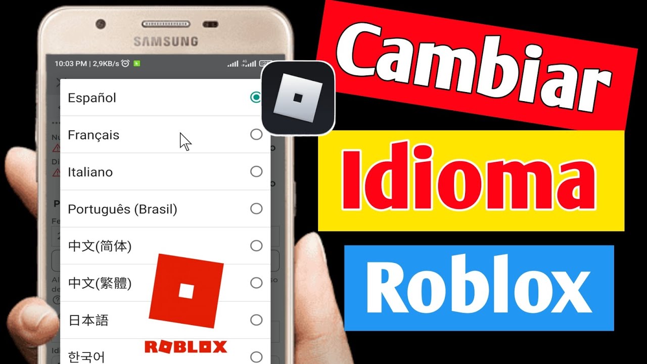 Cómo Cambiar el Idioma en Roblox PC y Movil Iphone y Android