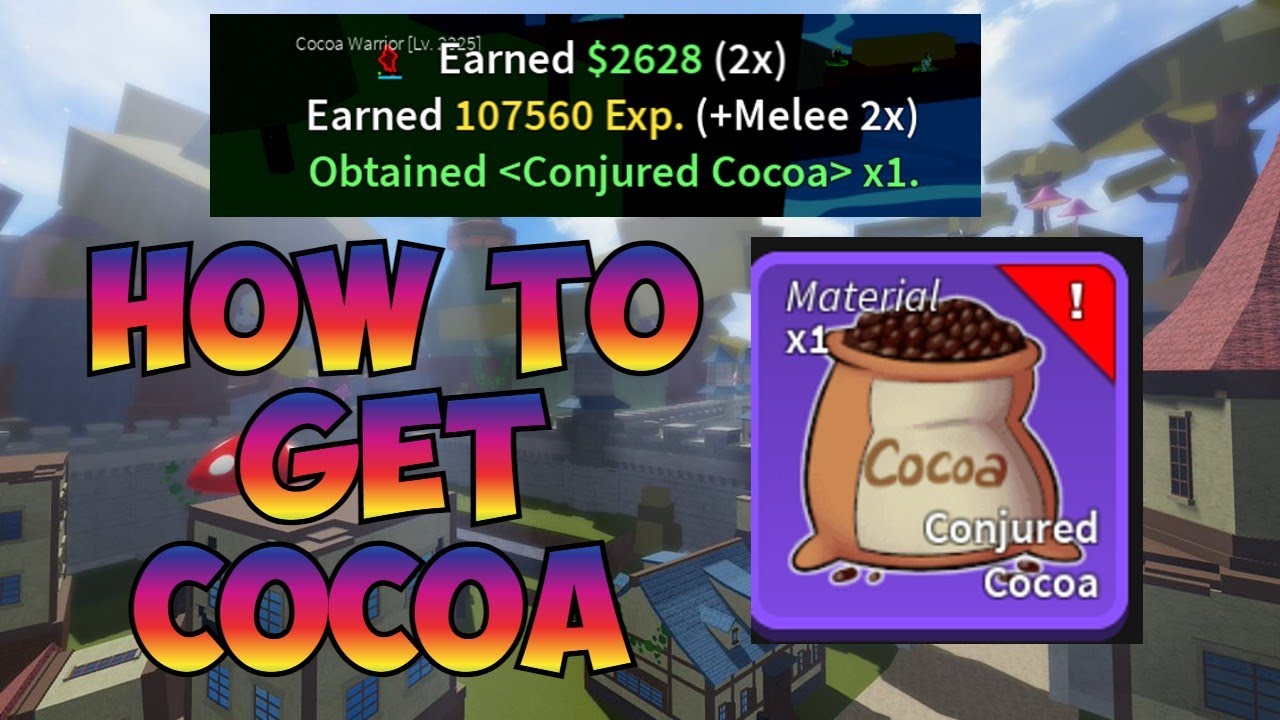 Cómo conseguir cocoa en Blox Fruits