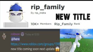 what does the rip family title do in blox fruits