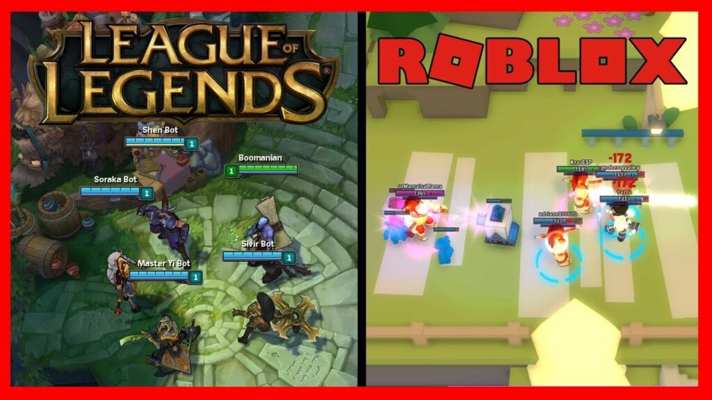 Roblox проти League of Legends
